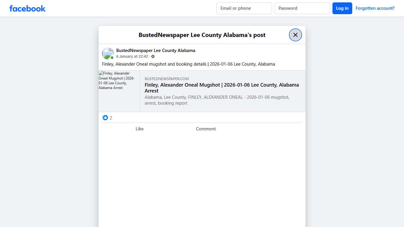 Finley, Alexander... - BustedNewspaper Lee County Alabama Facebook